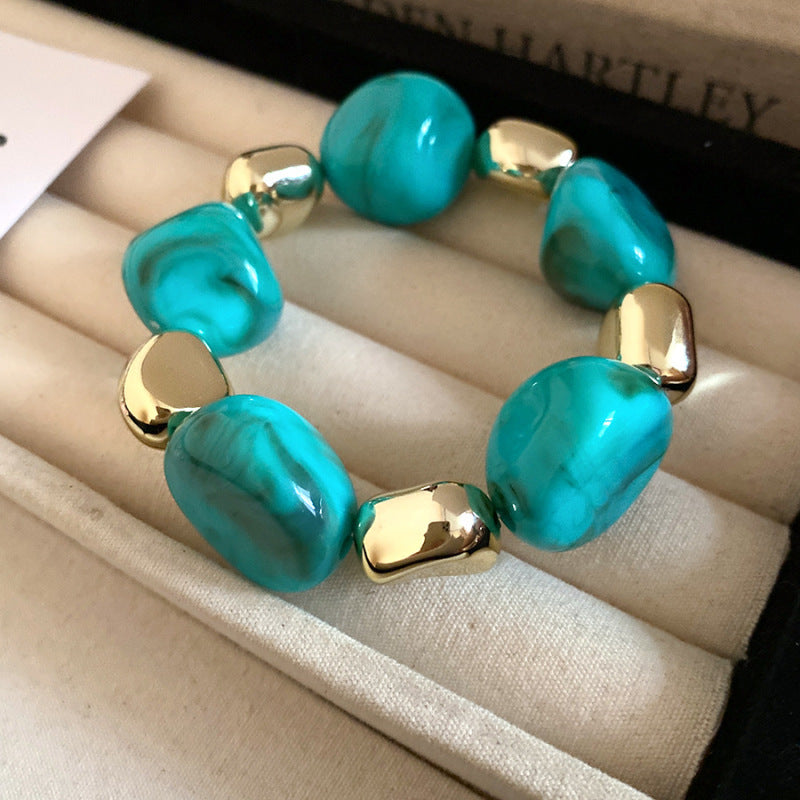 12# Bangle - Brown Irregular Acrylic Bracelet