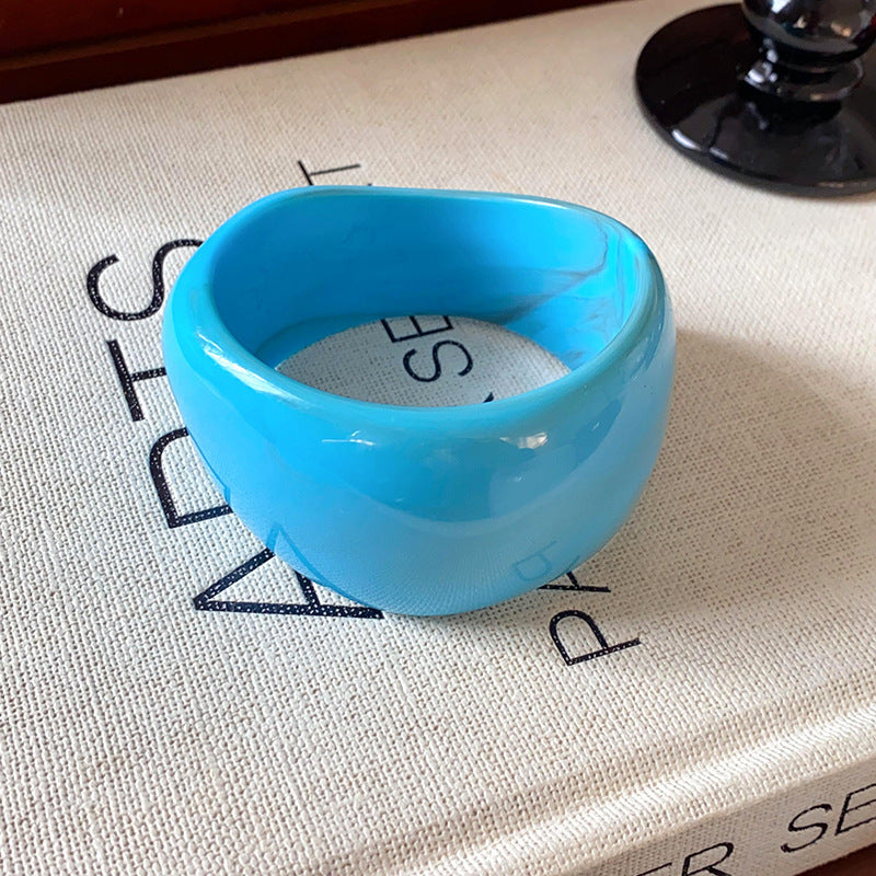 12# Bangle - Brown Irregular Acrylic Bracelet