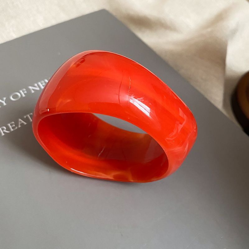 12# Bangle - Brown Irregular Acrylic Bracelet