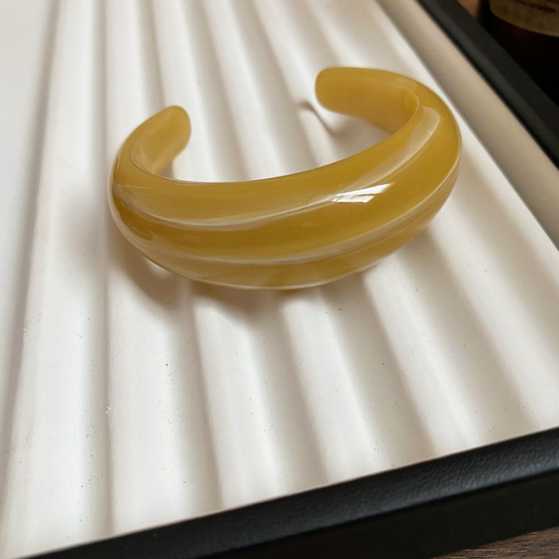 12# Bangle - Brown Irregular Acrylic Bracelet