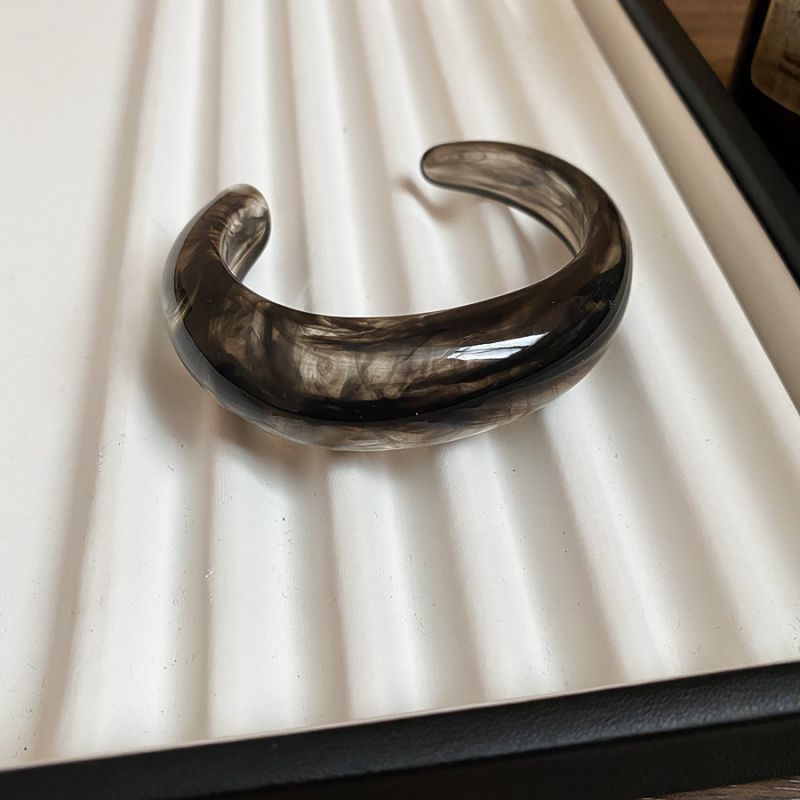 12# Bangle - Brown Irregular Acrylic Bracelet