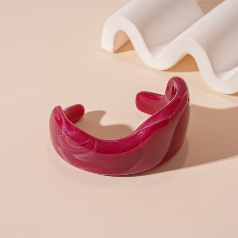 12# Bangle - Brown Irregular Acrylic Bracelet