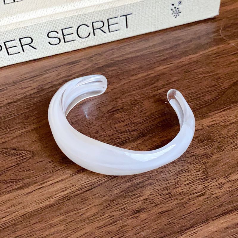 12# Bangle - Brown Irregular Acrylic Bracelet