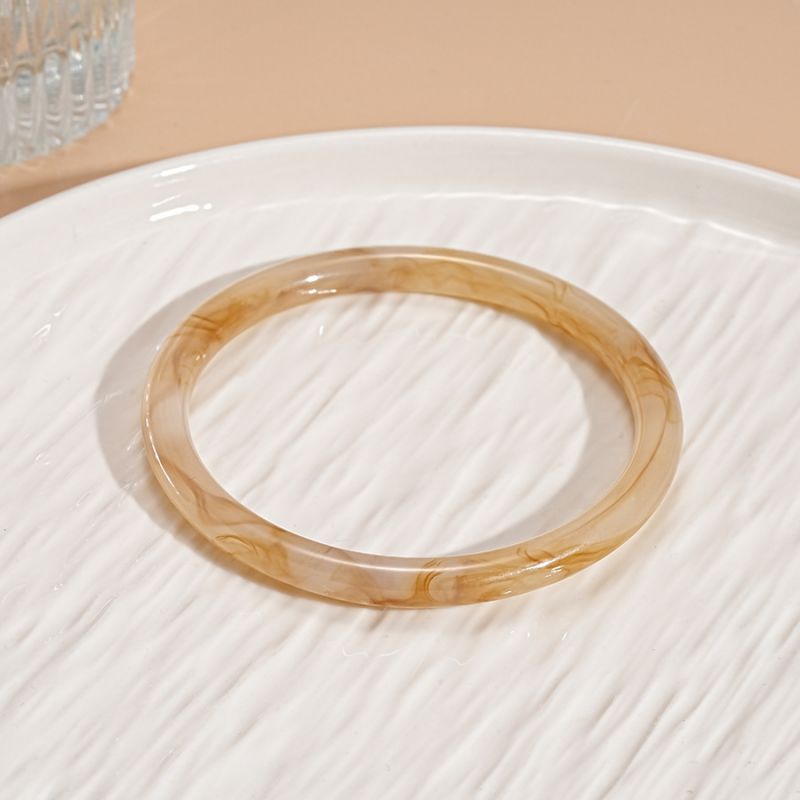 12# Bangle - Brown Irregular Acrylic Bracelet