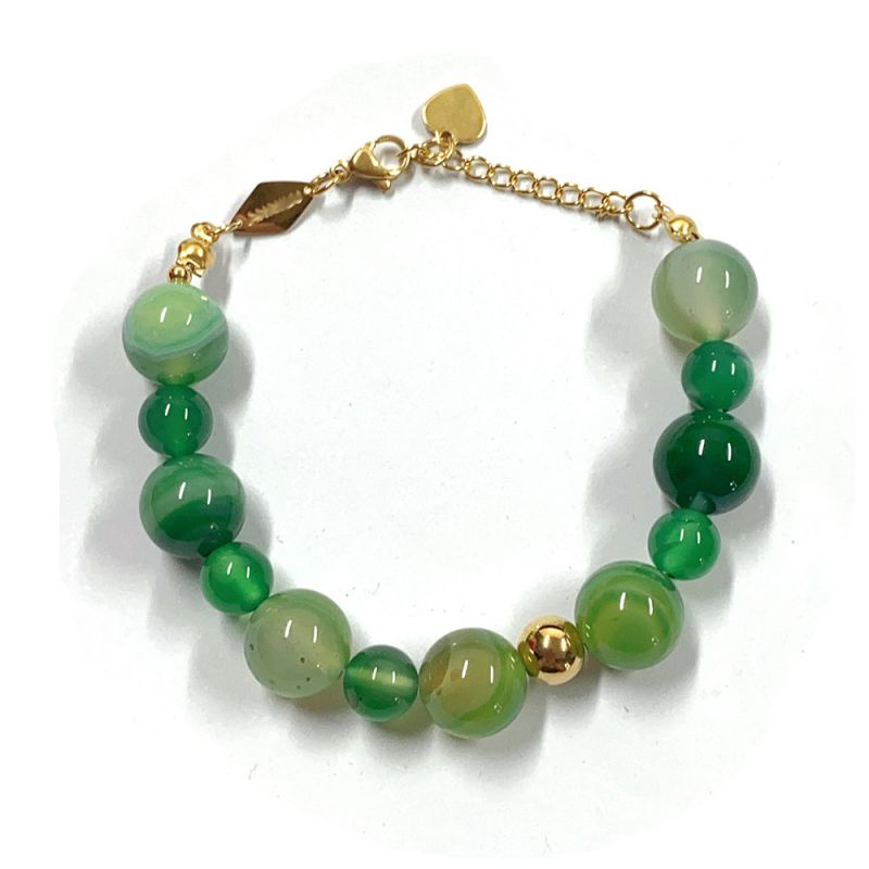 Red Necklace 42+5cm Stainless Steel Beaded Necklace