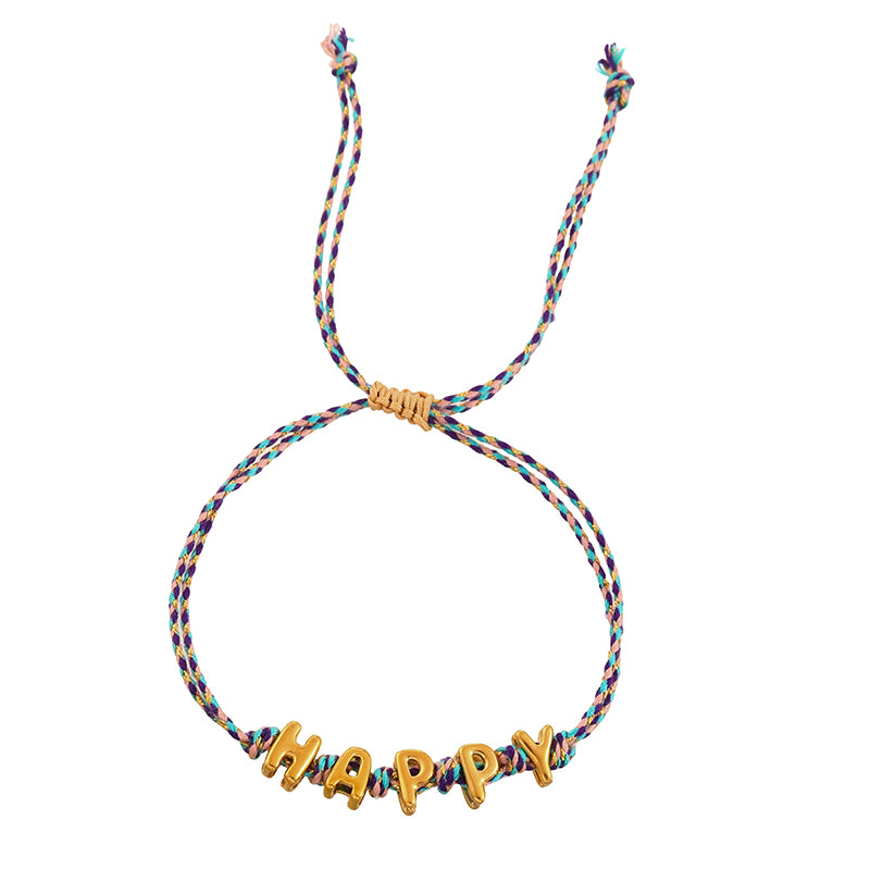 Amor Titanium Steel Letter Braided Double-layer Bracelet