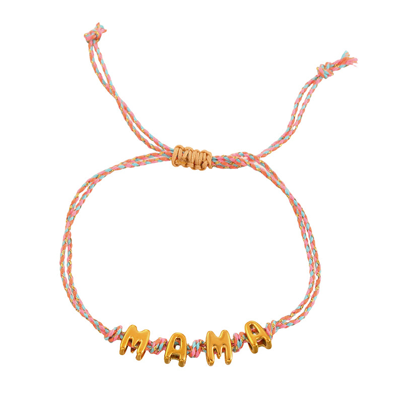 Amor Titanium Steel Letter Braided Double-layer Bracelet