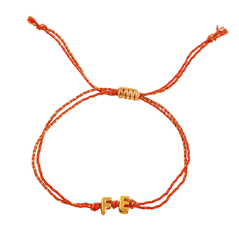 Amor Titanium Steel Letter Braided Double-layer Bracelet