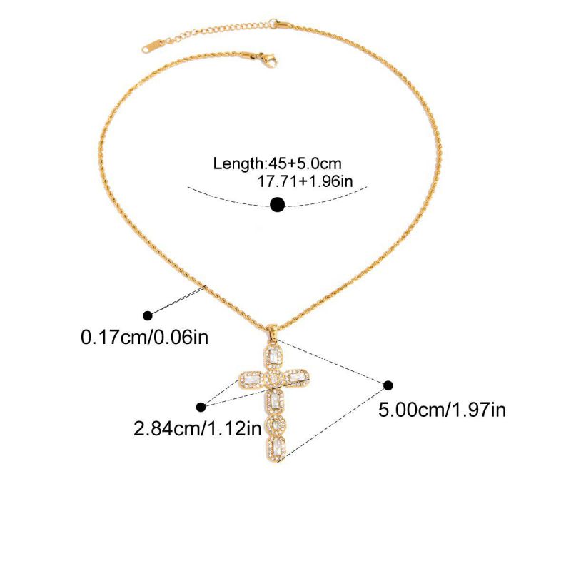 Necklace #1 Titanium Steel Cross Necklace