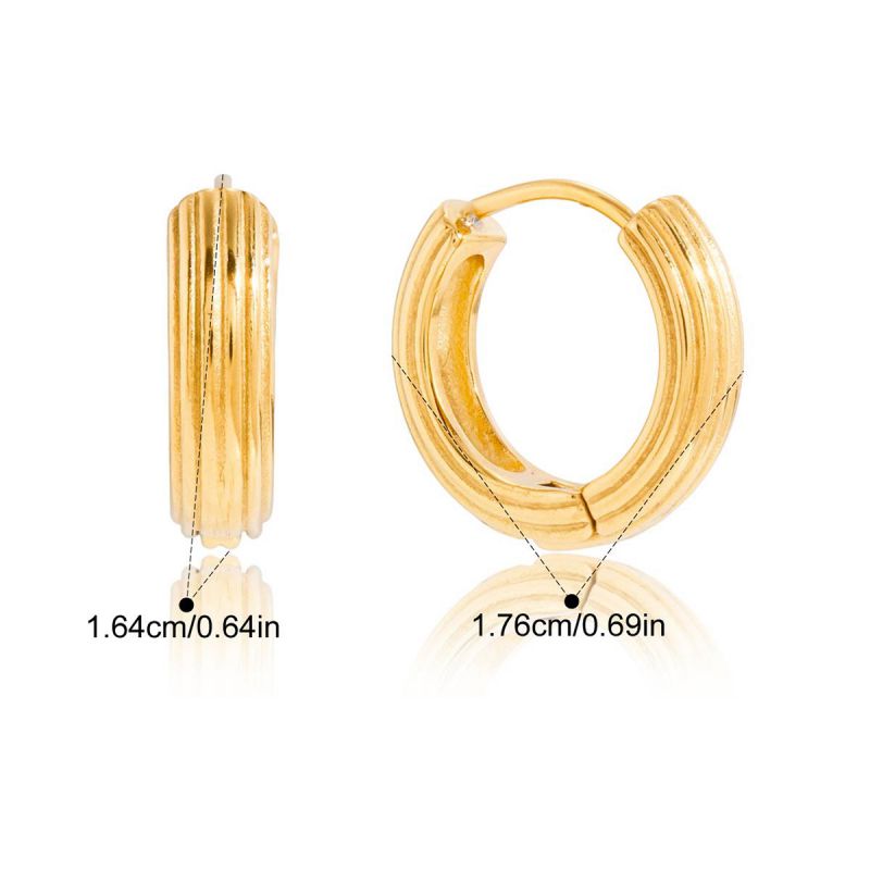 Earring #1 Stainless Steel Round Earrings