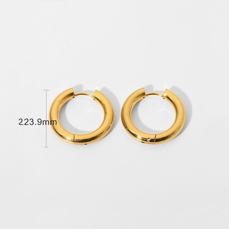 Earring #1 Stainless Steel Round Earrings