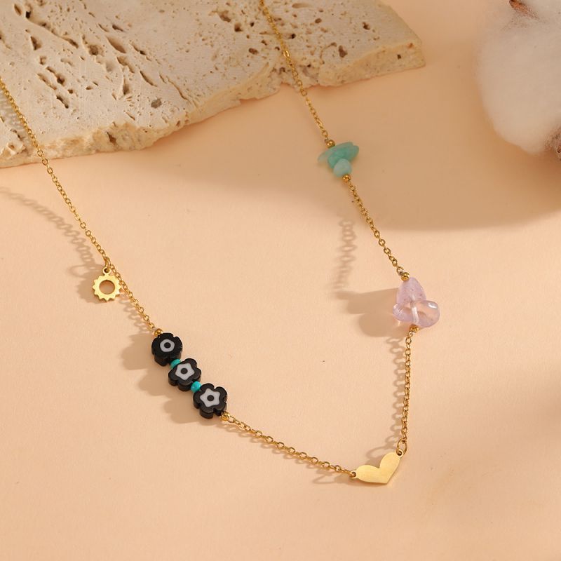 Red-eyed Star Necklace Titanium Steel Eye Star Necklace