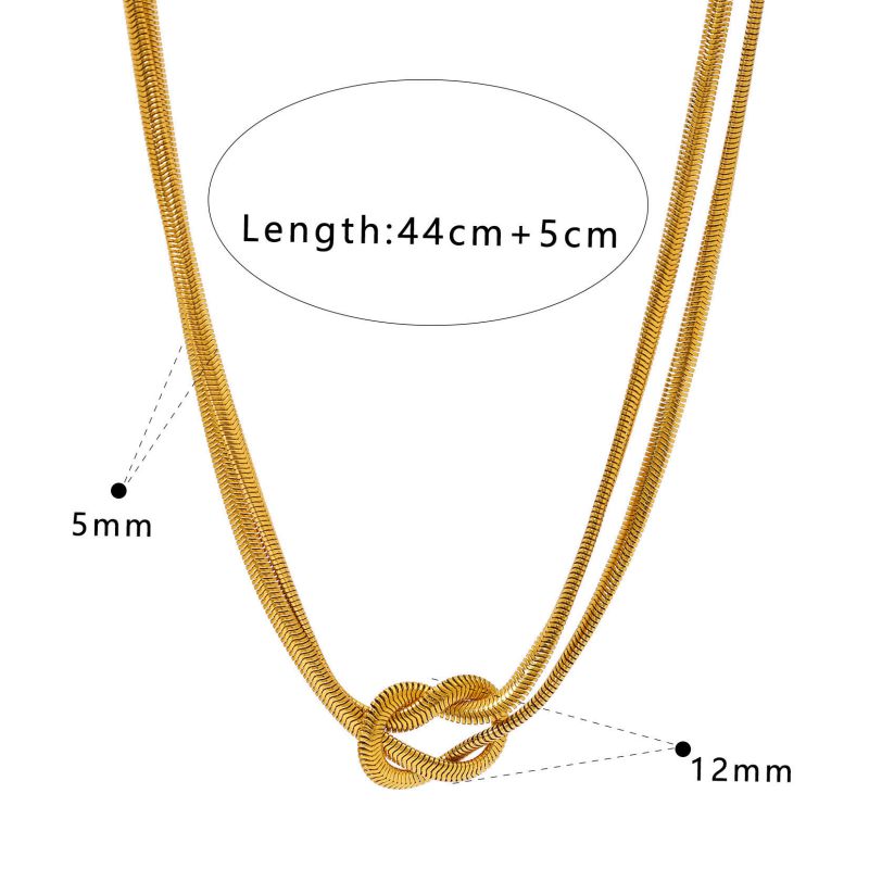 Two-tone Bracelet Stainless Steel Chain Bracelet