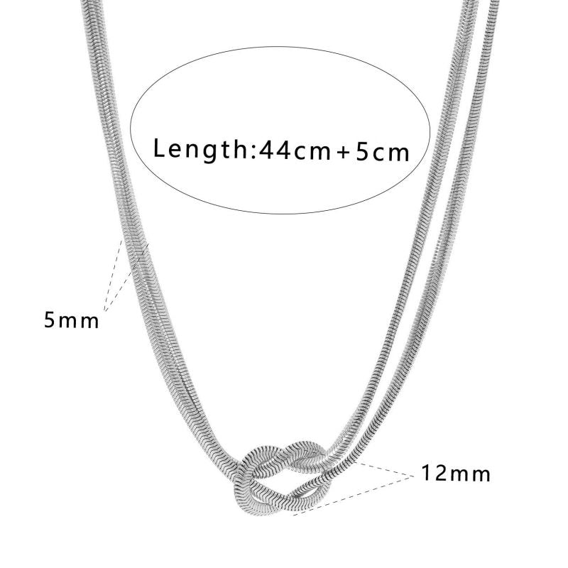 Two-tone Bracelet Stainless Steel Chain Bracelet