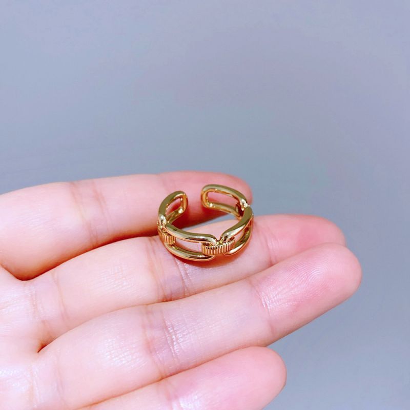 Silver Snake Ring Copper And Diamond-encrusted Snake Ring