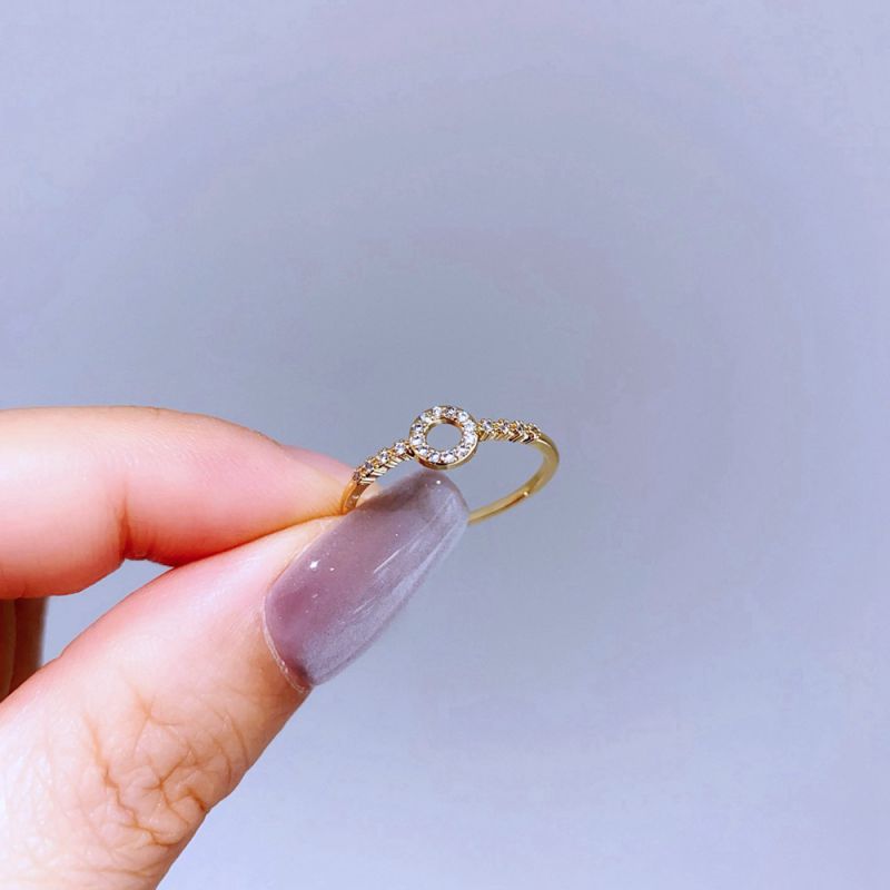 Silver Snake Ring Copper And Diamond-encrusted Snake Ring