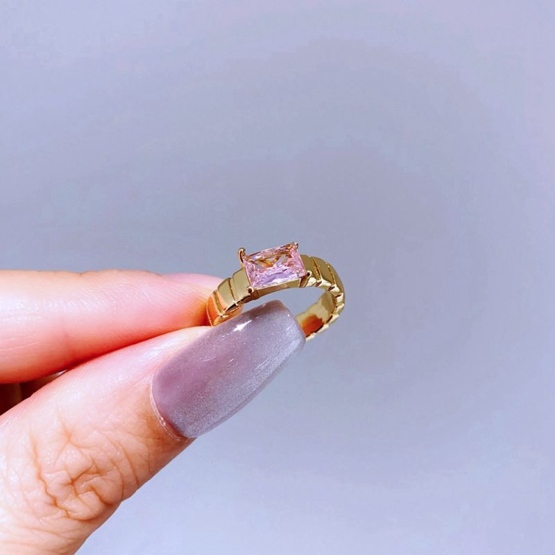 Silver Snake Ring Copper And Diamond-encrusted Snake Ring