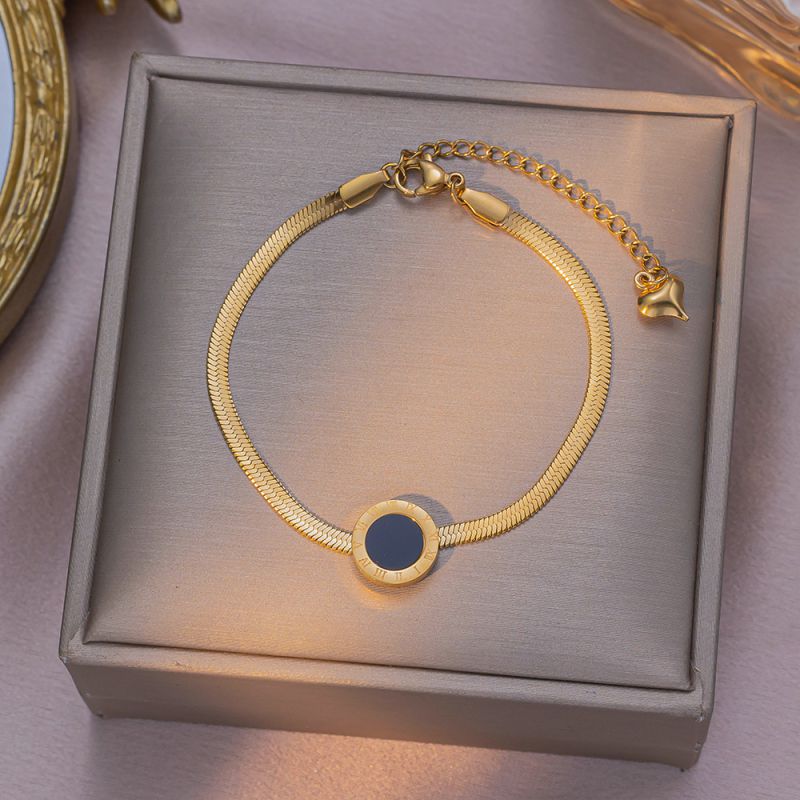 Full Diamond Butterfly Gold Titanium Steel Butterfly Bracelet