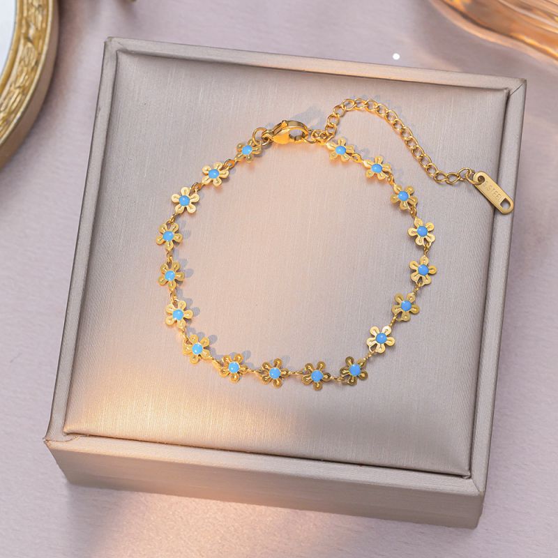 Full Diamond Butterfly Gold Titanium Steel Butterfly Bracelet