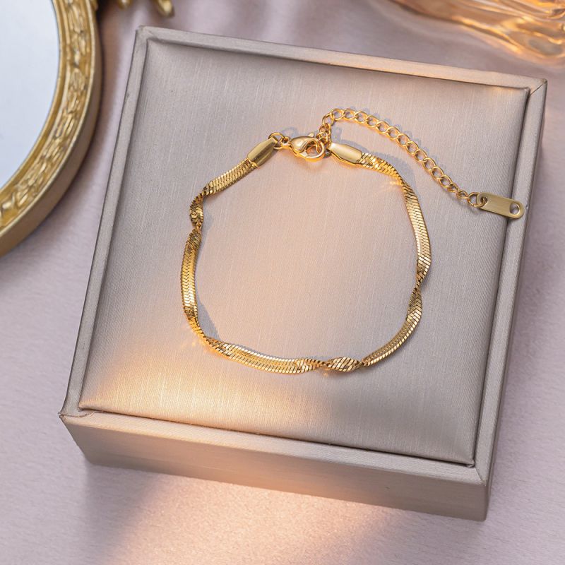 Full Diamond Butterfly Gold Titanium Steel Butterfly Bracelet