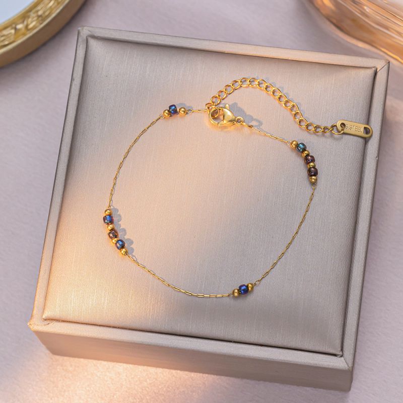 Full Diamond Butterfly Gold Titanium Steel Butterfly Bracelet