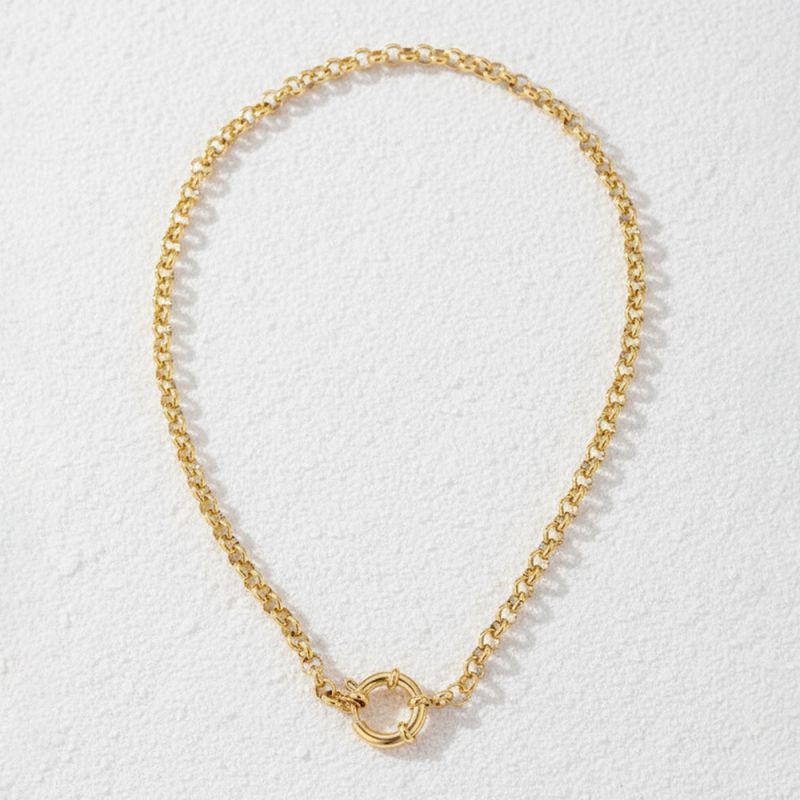 Gold Stainless Steel Chain Necklace