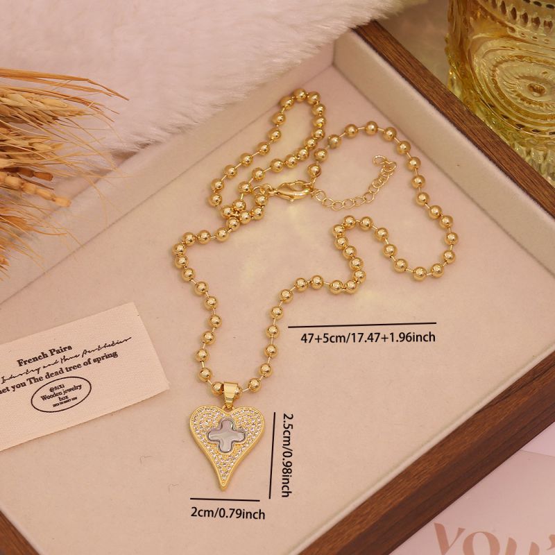 #1 Heart Copper Two-tone Heart Necklace