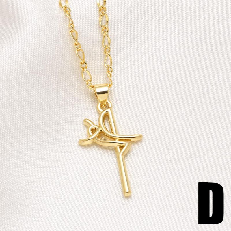 A Brass Cross Necklace