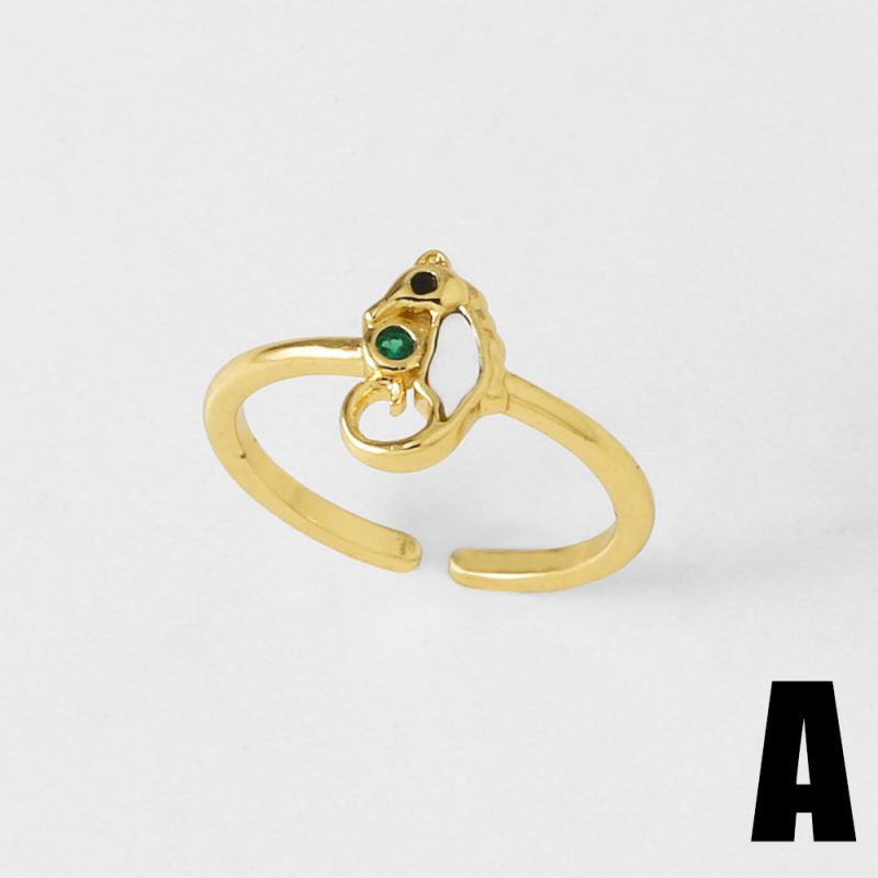 A Copper Round Ring With Diamonds