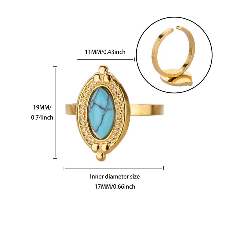 Ring #5 304 Stainless Steel Irregular Ring