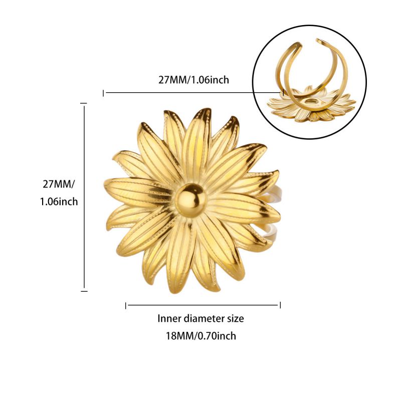 Ring #5 304 Stainless Steel Irregular Ring