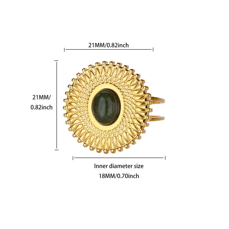 Ring #5 304 Stainless Steel Irregular Ring