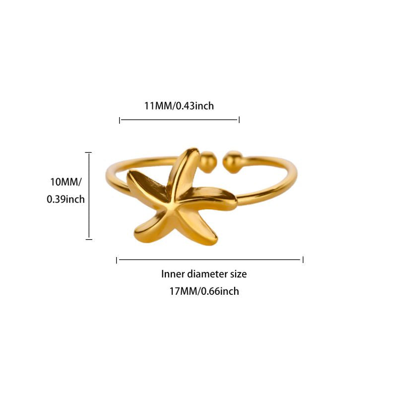 Ring #5 304 Stainless Steel Irregular Ring