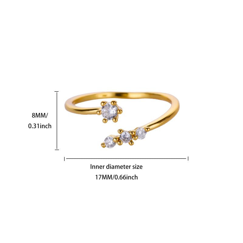 Ring #5 304 Stainless Steel Irregular Ring