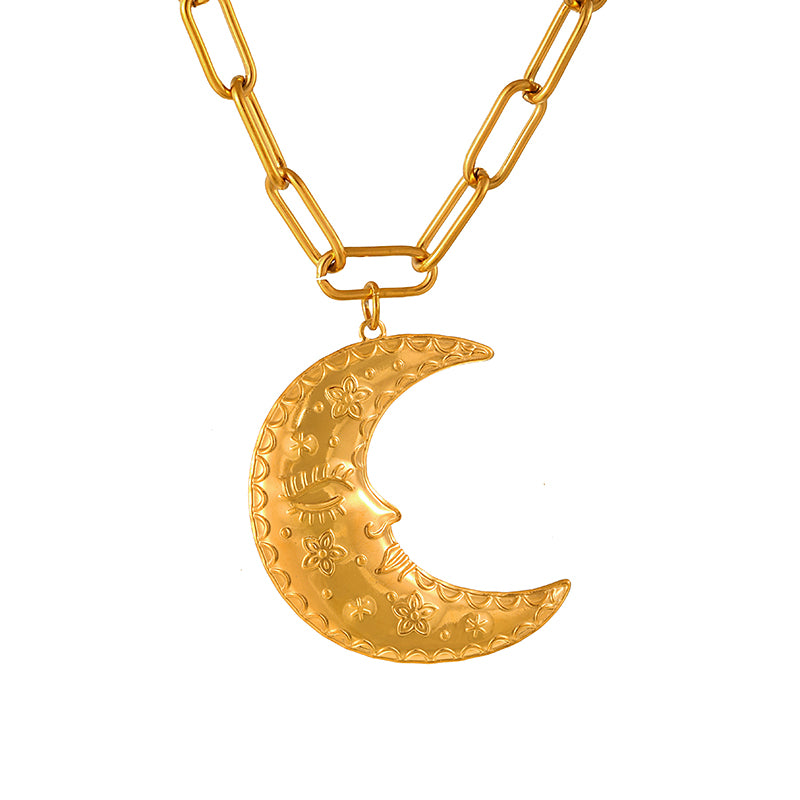 Gold 1 Copper-set Zircon Drip Heart-shaped Beaded Braided Chain Necklace