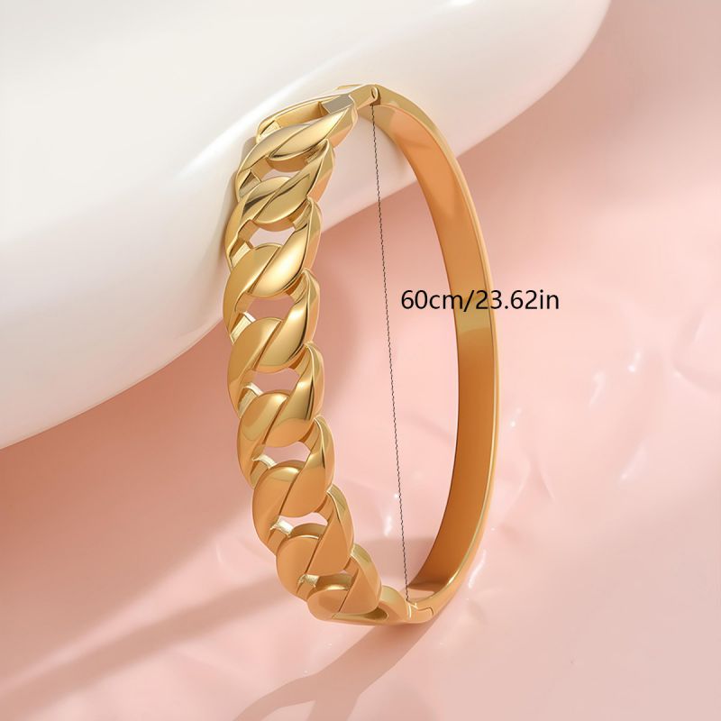 Bracelet #1 Stainless Steel Diamond-encrusted Round Bracelet