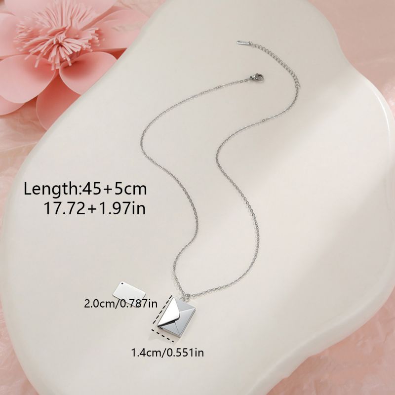 Golden 3# Stainless Steel Diamond-encrusted Handbag Necklace