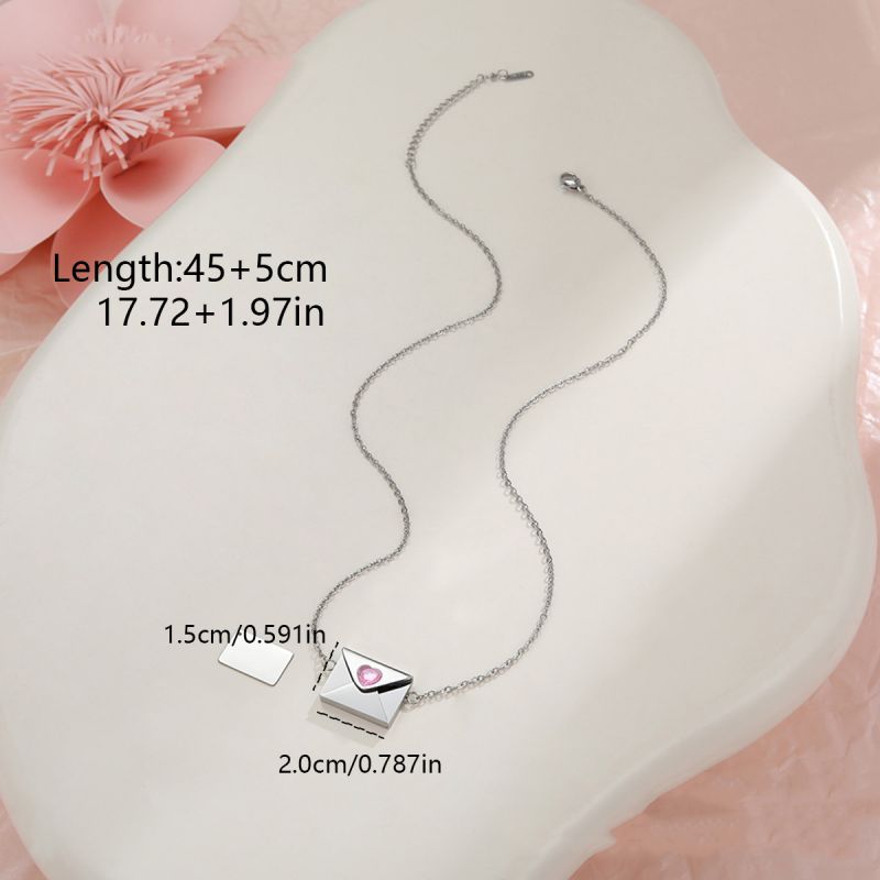 Golden 3# Stainless Steel Diamond-encrusted Handbag Necklace