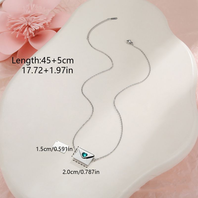 Golden 3# Stainless Steel Diamond-encrusted Handbag Necklace