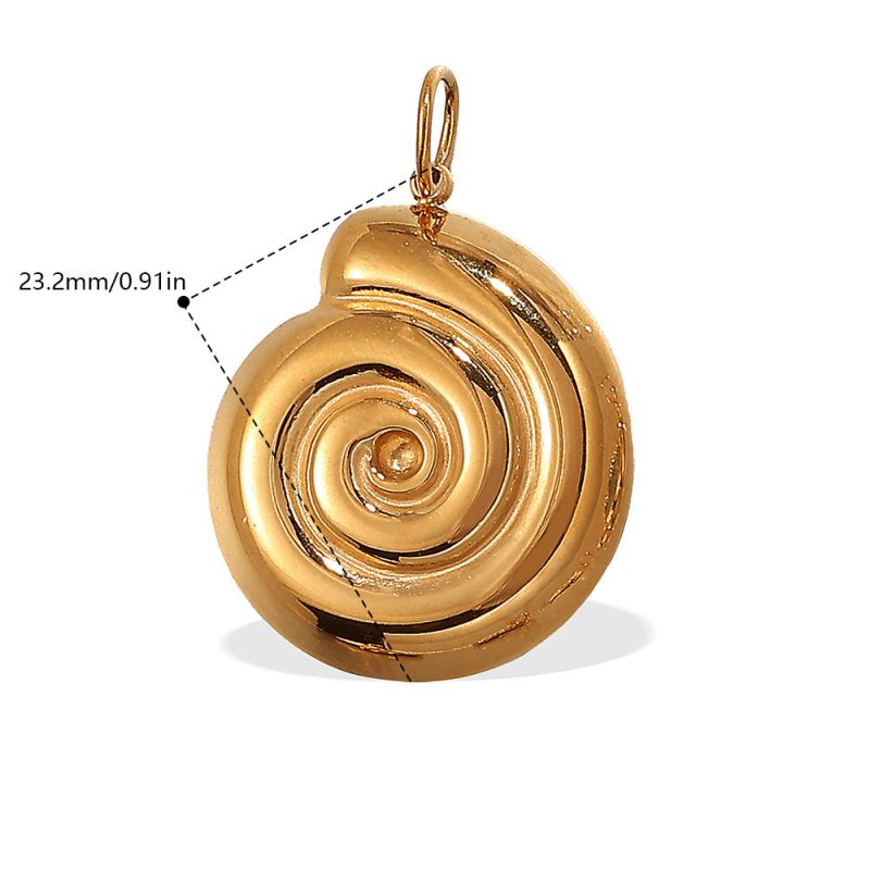 Conch Stainless Steel Conch Pendant (without Chain)
