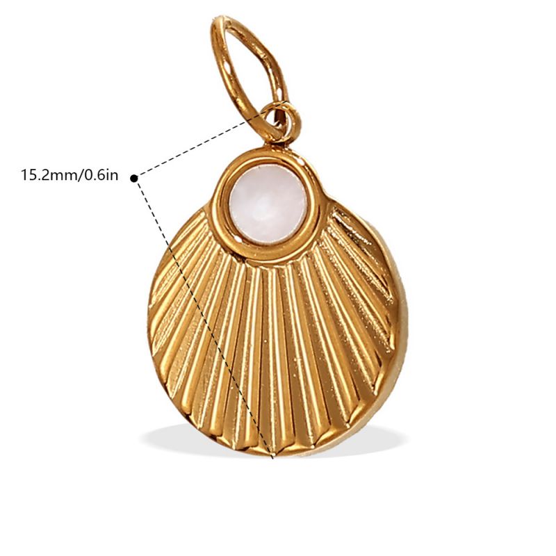 Conch Stainless Steel Conch Pendant (without Chain)