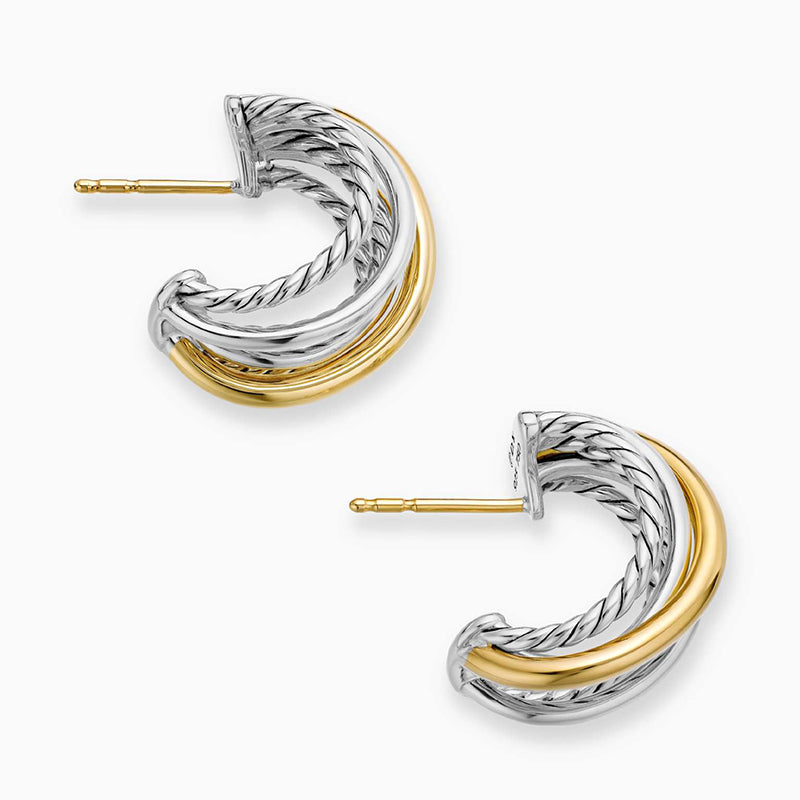 Gold Gold-plated Copper C-shaped Earrings