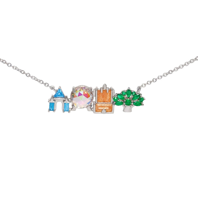 1 Gold Copper Diamond-encrusted Cartoon Necklace