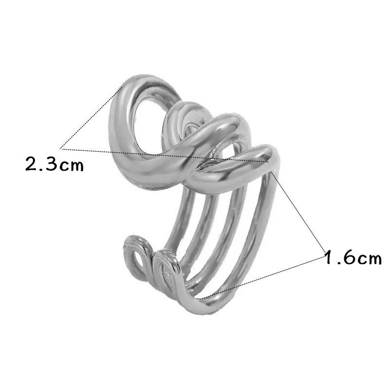 Ring #1 Stainless Steel Irregular Ring