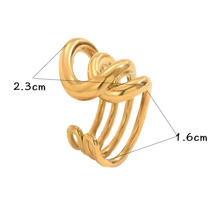 Ring #1 Stainless Steel Irregular Ring