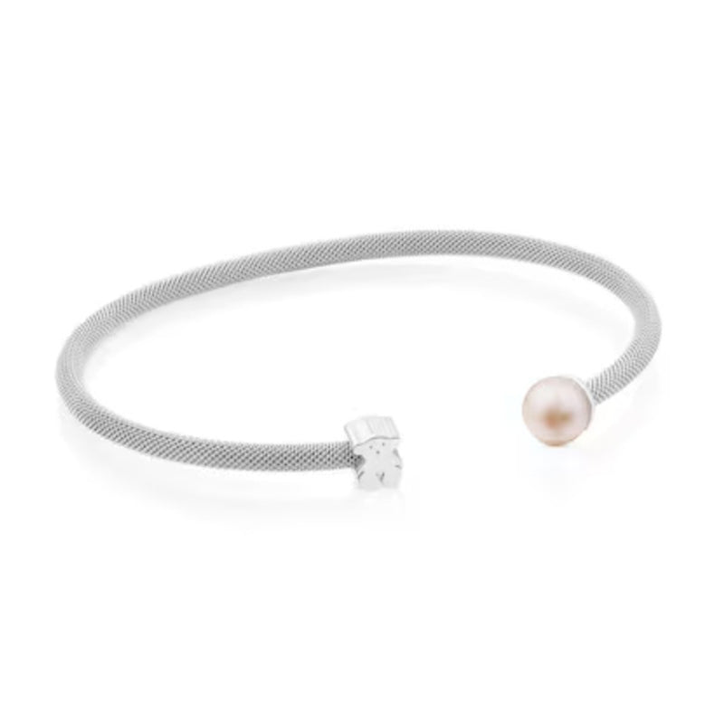 Bracelet #1 Copper Pearl Bear Mesh Bracelet