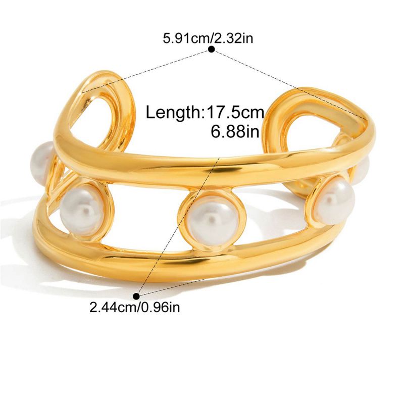 Bracelet #1 Stainless Steel Pearl Irregular Bracelet