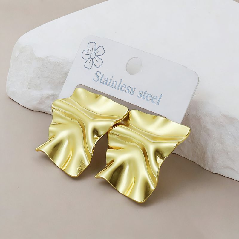 Silver Style 1 Stainless Steel Irregular Earrings