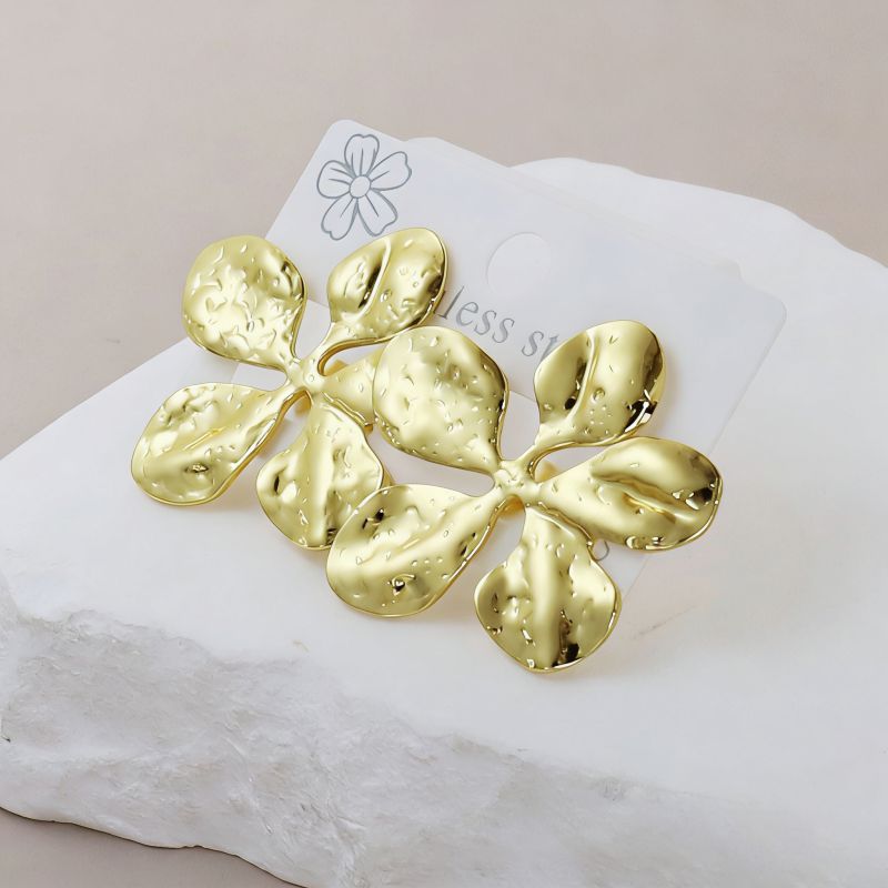 Silver Style 1 Stainless Steel Irregular Earrings