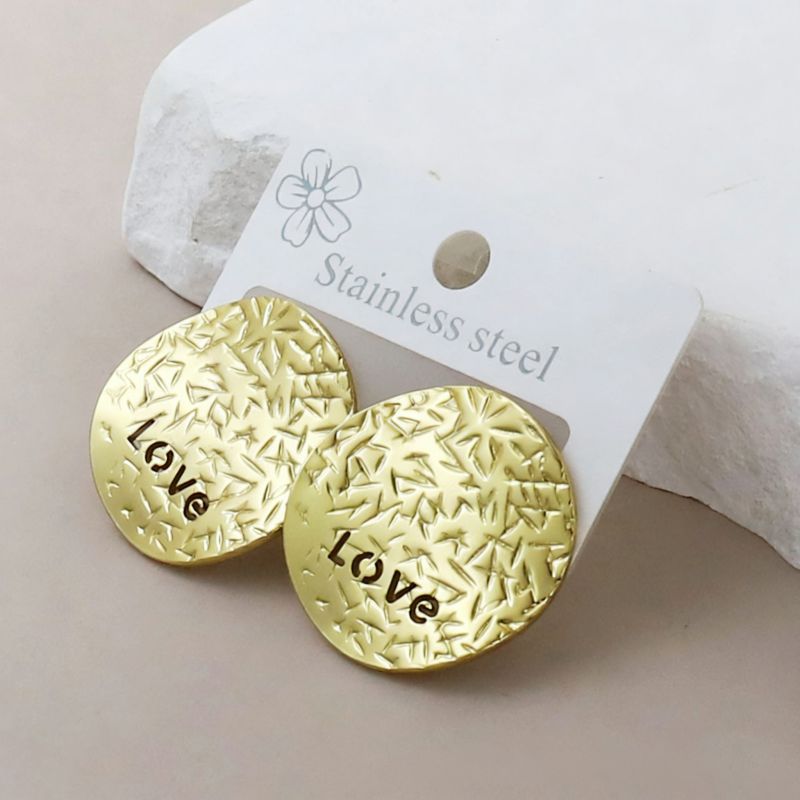 Silver Style 1 Stainless Steel Irregular Earrings